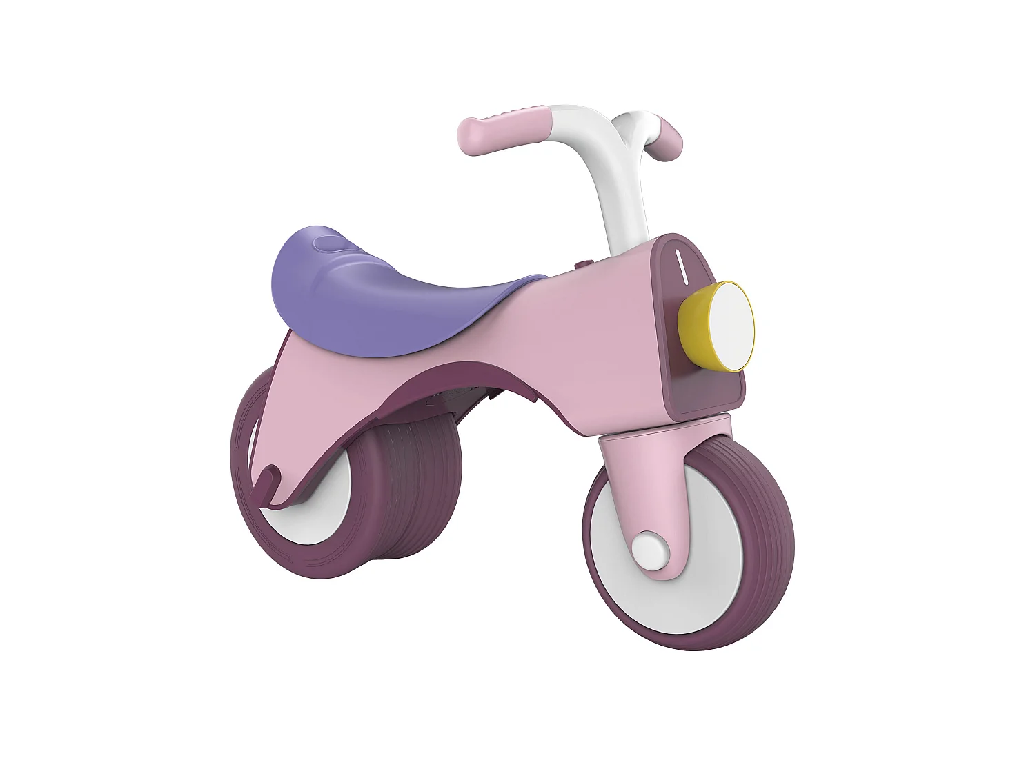 Bicicleta Sin Pedales de Equilibrio Infantil Robincool Balance Bike 55x28x41 cm Rosa con Luz y Sonido a partir de 1 Año