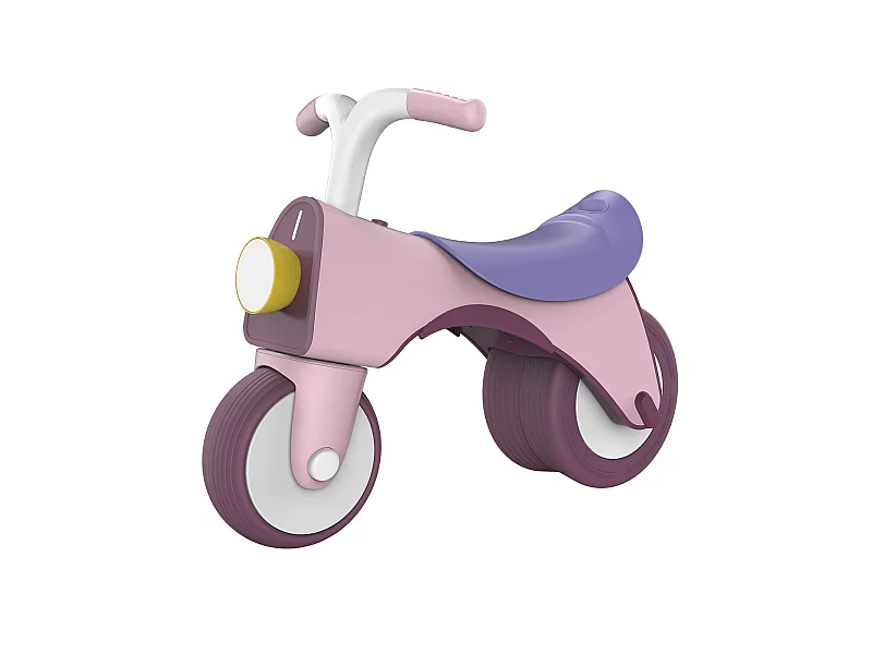 Bicicleta Sin Pedales de Equilibrio Infantil Robincool Balance Bike 55x28x41 cm Rosa con Luz y Sonido a partir de 1 Año