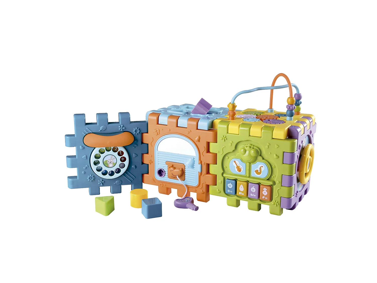 Puzzle et Circuit de Psychomotricité Brut Robincool Activity Cube 17x17x25 cm Multicolore