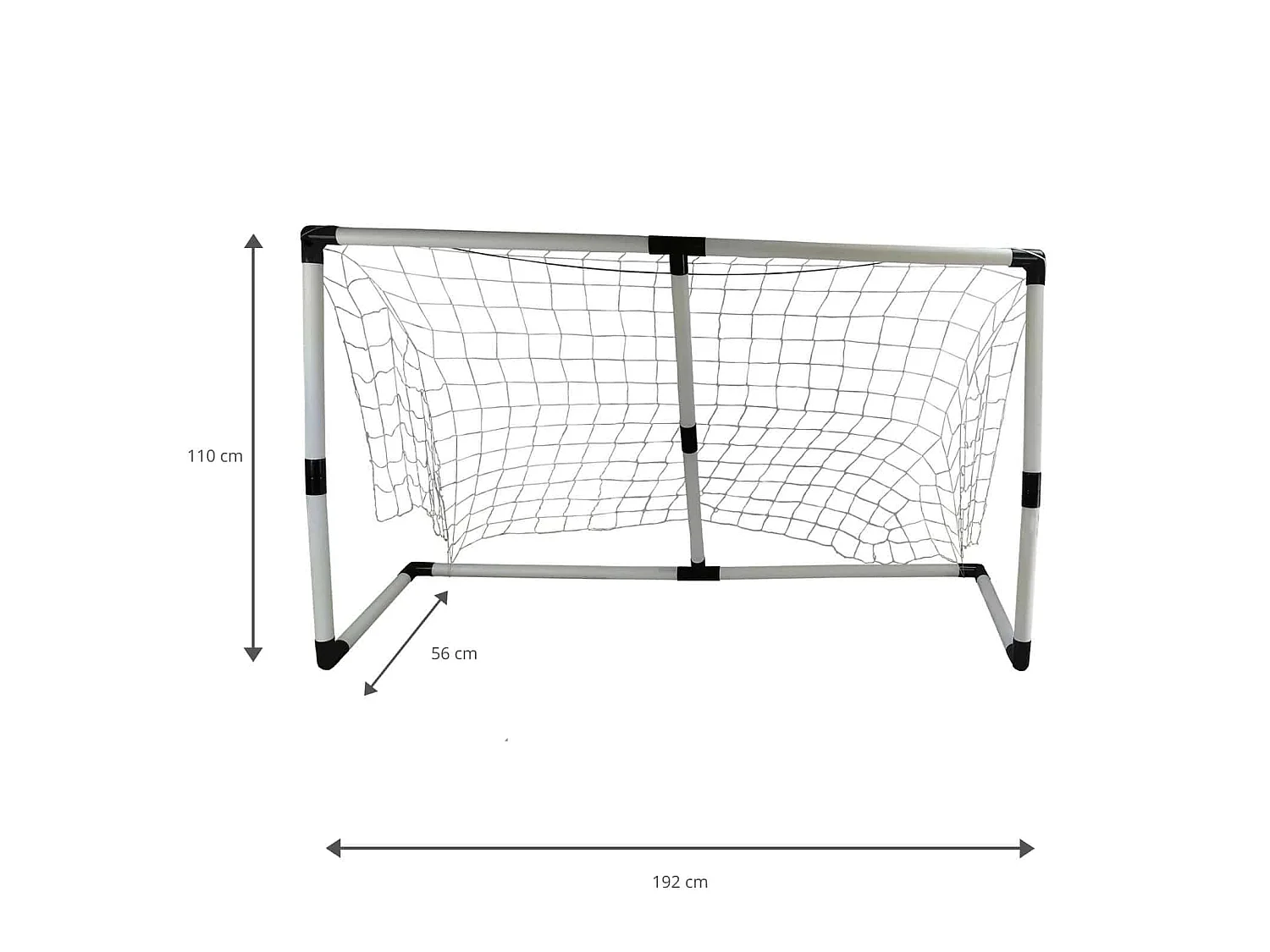 Set Portería Fútbol 2 en 1 Outdoor Toys 56x192x110 cm Mayores de 4 Años