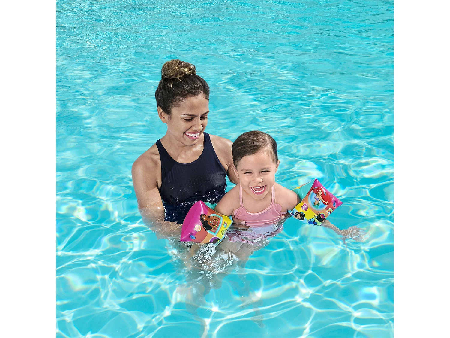 Braccioli Gonfiabili per Bambini da 3 a 6 Anni Bestway 17x12 cm Design Principesse Doppia Camera D'Aria