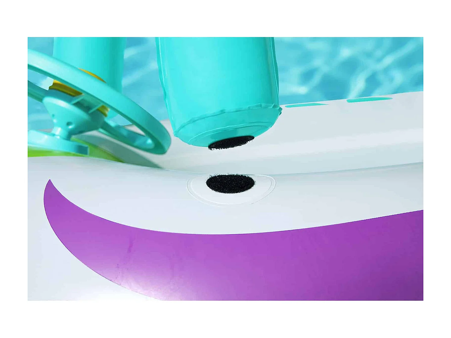 Bateau Gonflable Vaisseau Spatial Bestway 98x95x61 cm Toiture Protecteur Solaire et Volant avec Son à partir de 3 Ans