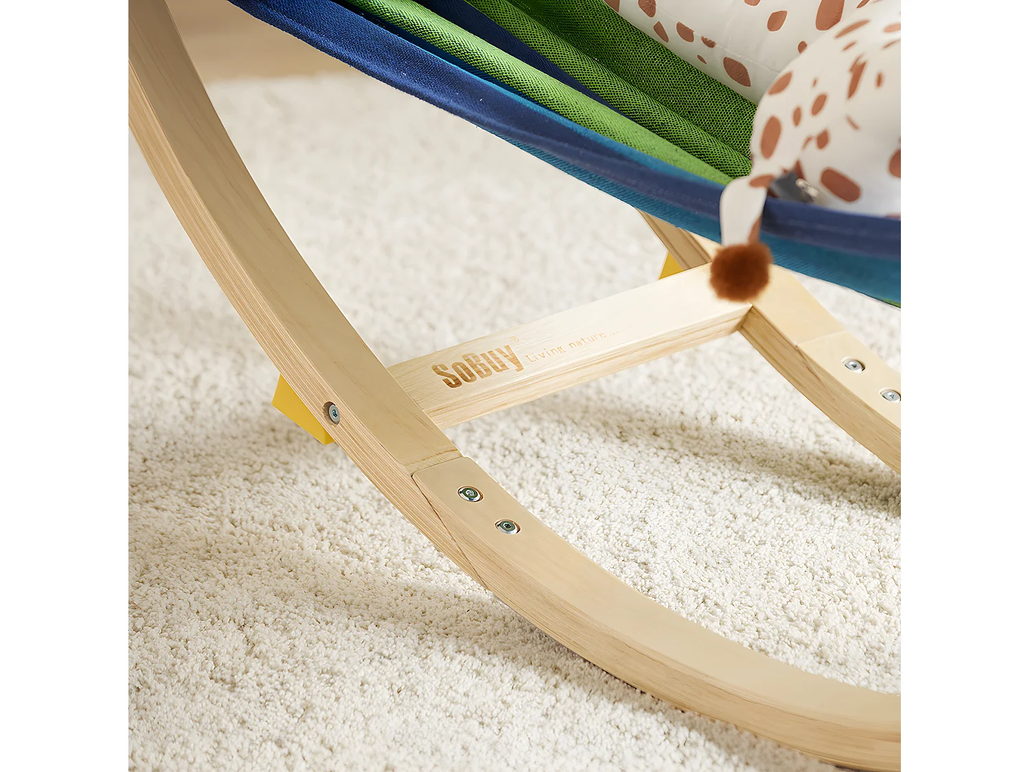 Lit Enfant Bébé Hamac Enfant Chaise Longue pour Enfant KMB16-J SoBuy