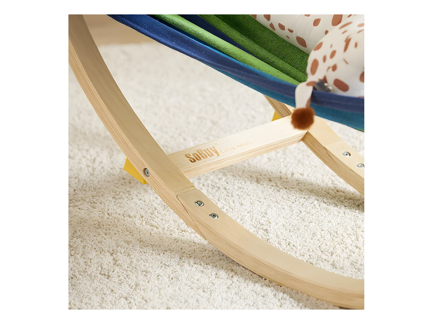 Lit Enfant Bébé Hamac Enfant Chaise Longue pour Enfant KMB16-J SoBuy