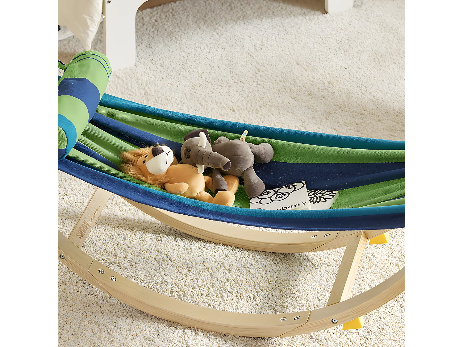 Lit Enfant Bébé Hamac Enfant Chaise Longue pour Enfant KMB16-J SoBuy