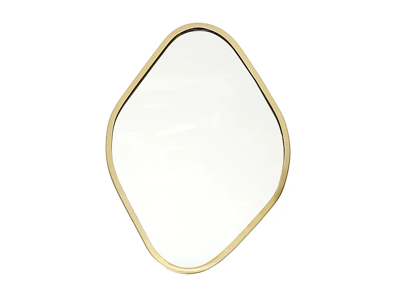 Miroir Deco Contour Deco Dore Losange Or