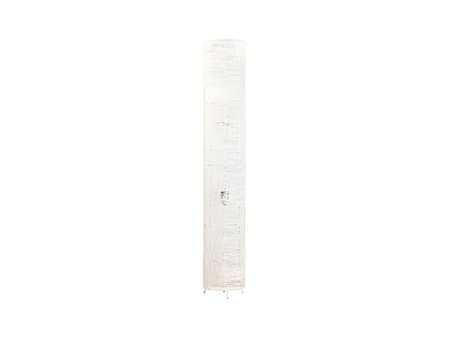 Lampadaire en Rotin Design "Terry" 110cm Blanc