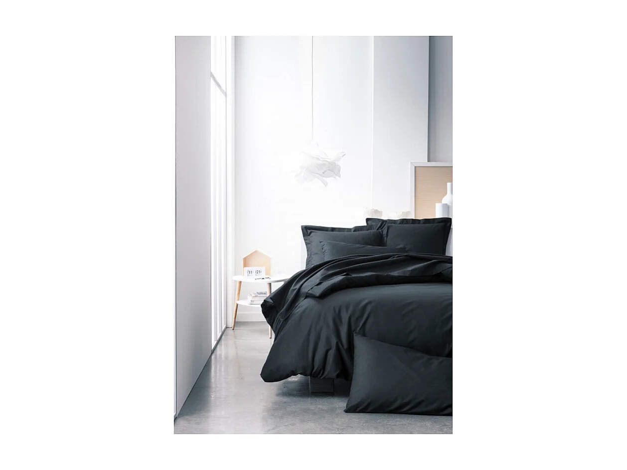 Drap housse 100% coton - 90 x 190 cm - Réglisse