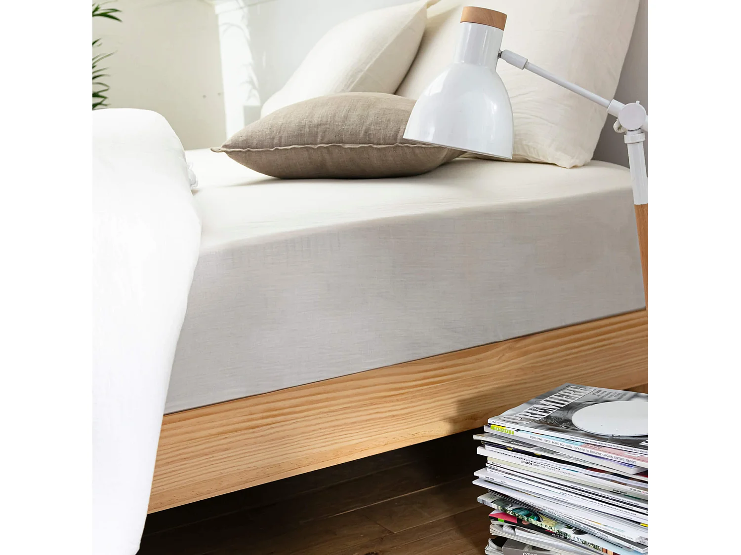 Sommier kit en bois massif naturel 140x190