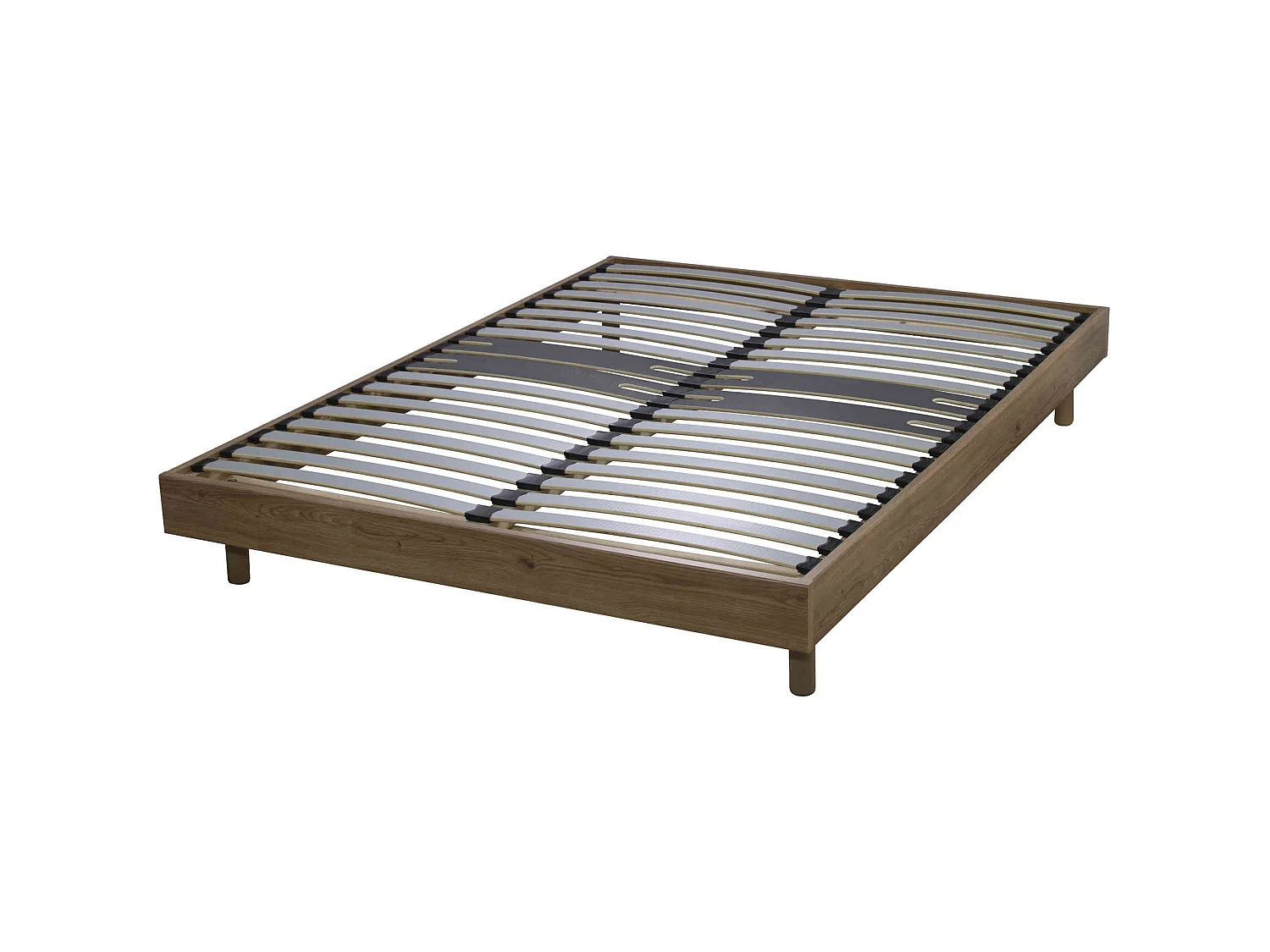 Sommier kit décor chêne OAK zone lombaire renforcée 140x190