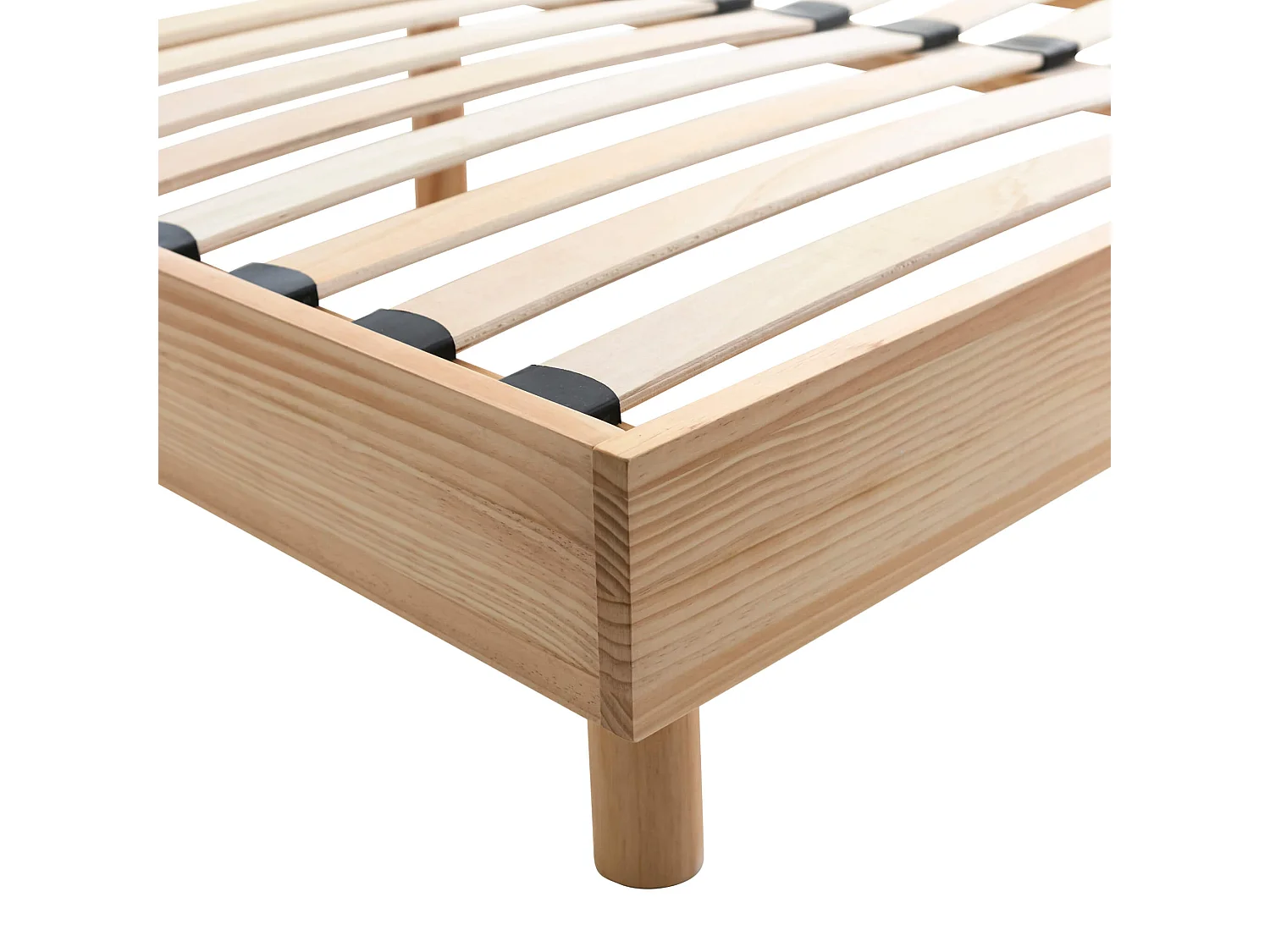 Sommier kit en bois massif naturel 160x200