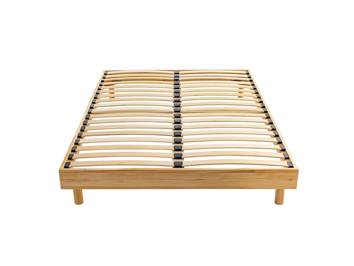 Sommier kit en bois massif naturel 160x200