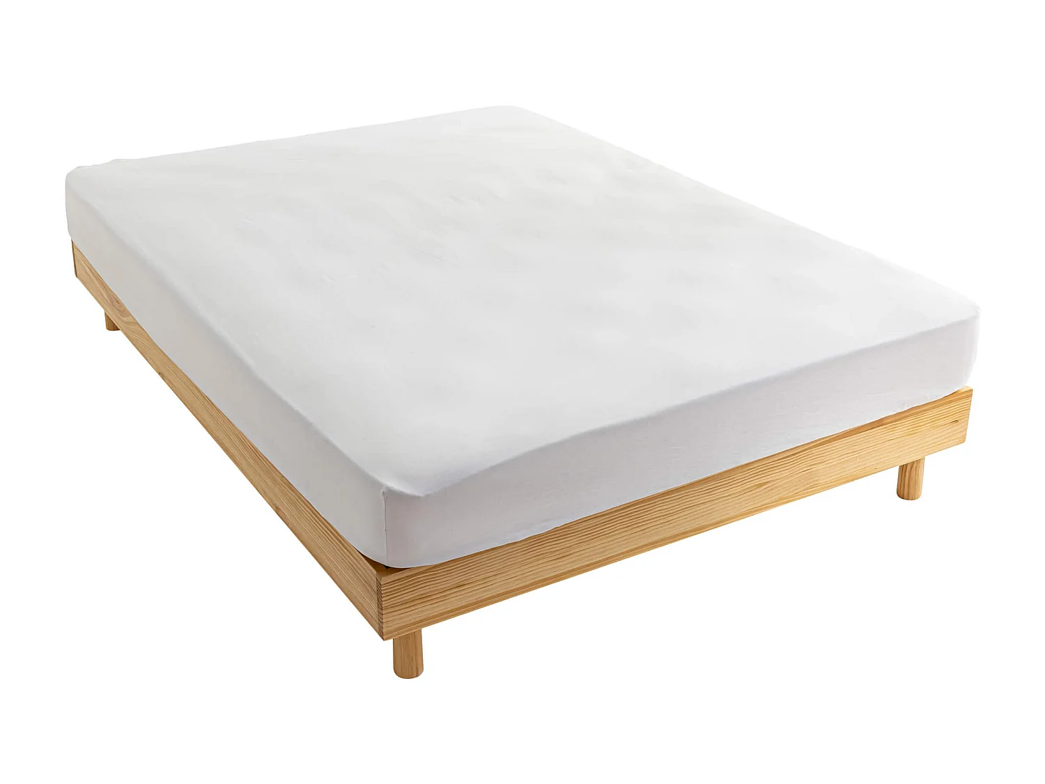 Sommier kit en bois massif naturel 160x200