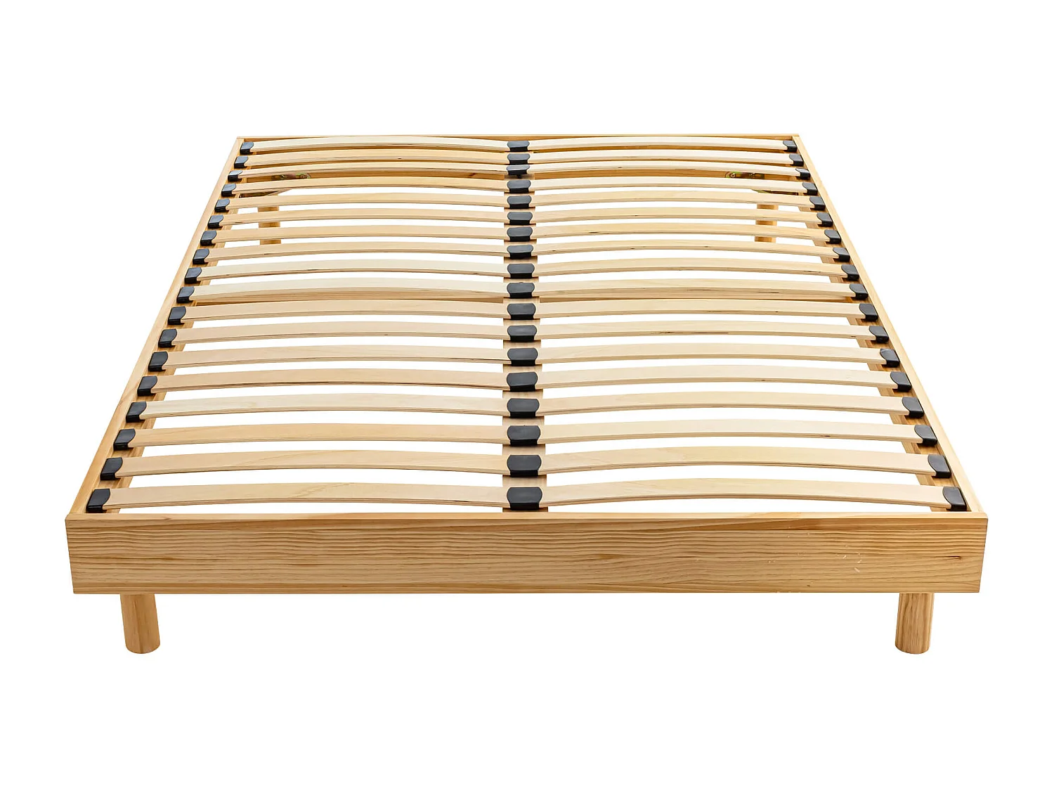 Sommier kit en bois massif naturel 160x200
