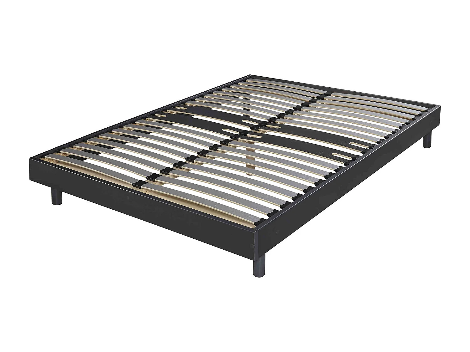 Sommier kit décor graphite zone lombaire renforcée 160x200