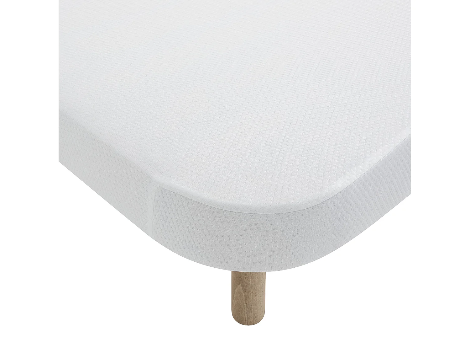 Sommier demi-corbeille tapissier blanc 13 cm Lune - SOMEO 120x200