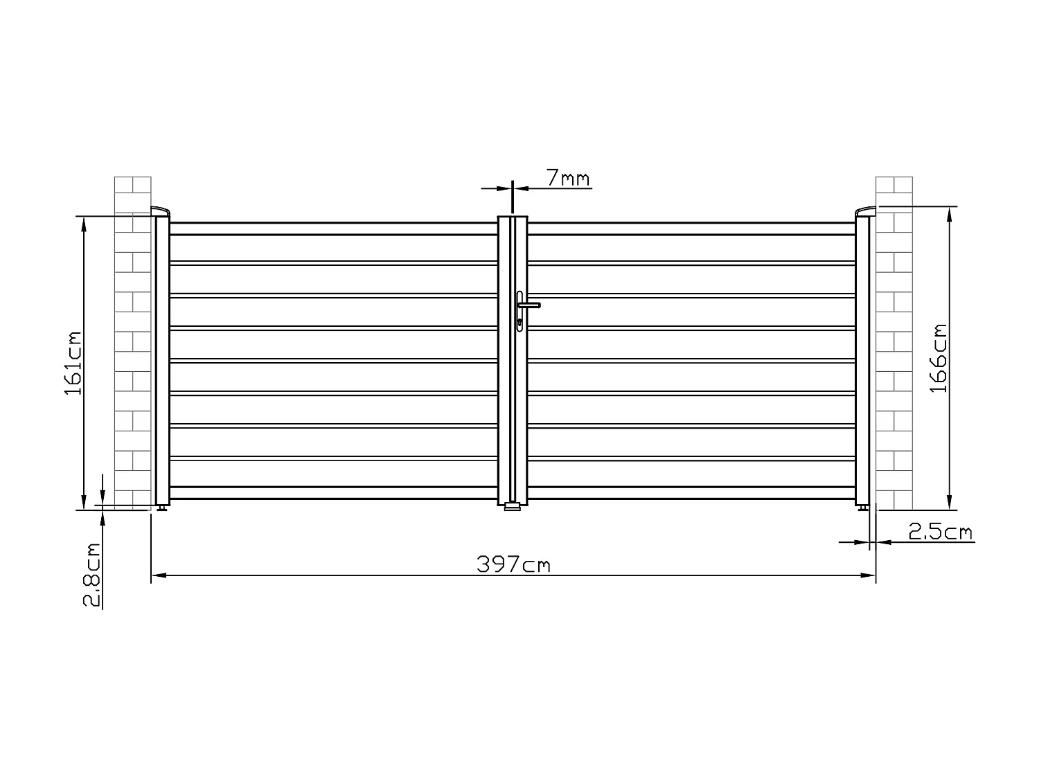 Elektryczna ażurowa aluminiowa brama skrzydłowa dł. 397 x wys. 166 cm antracyt PRIMO
