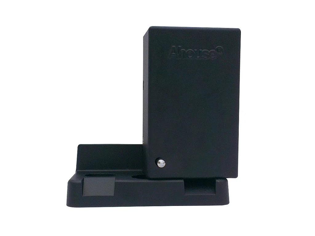 Portail électrique battant aluminium plein L397 x H181 cm anthracite - NAZARIO