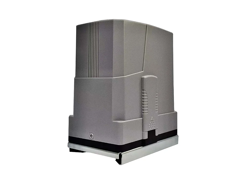 Portail électrique coulissant aluminium plein L416 x H180 cm anthracite - NAZARIO
