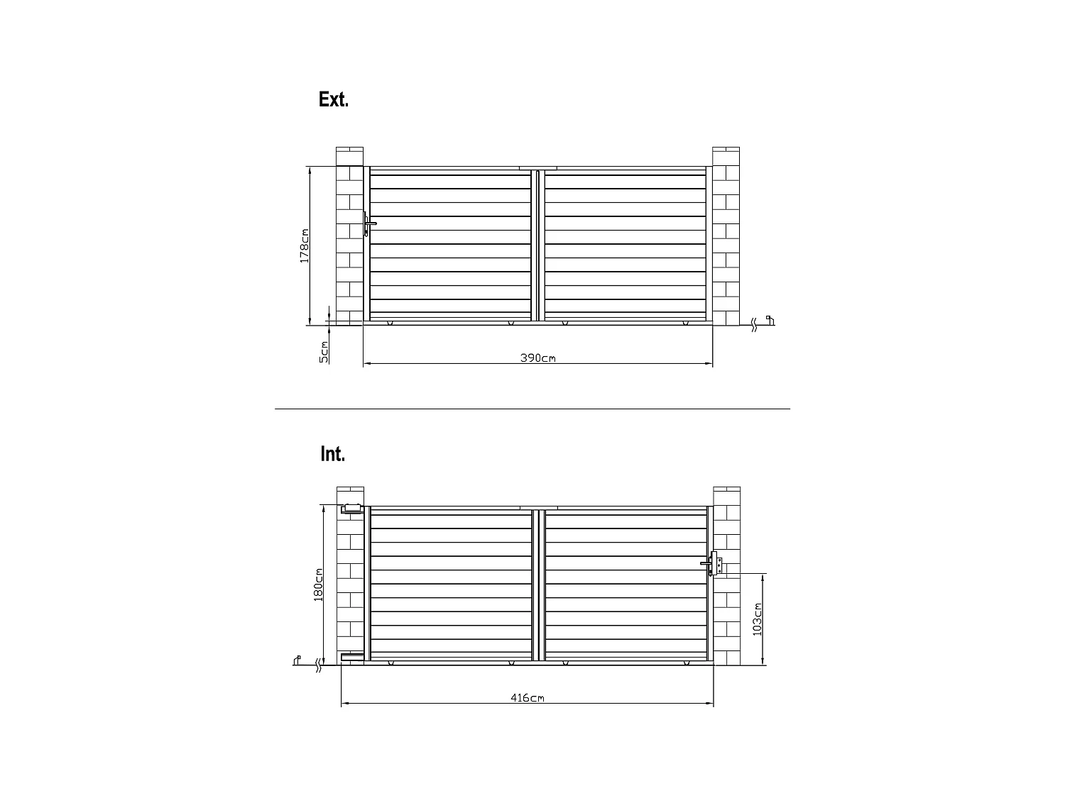 Portail électrique coulissant aluminium plein L416 x H180 cm anthracite - NAZARIO