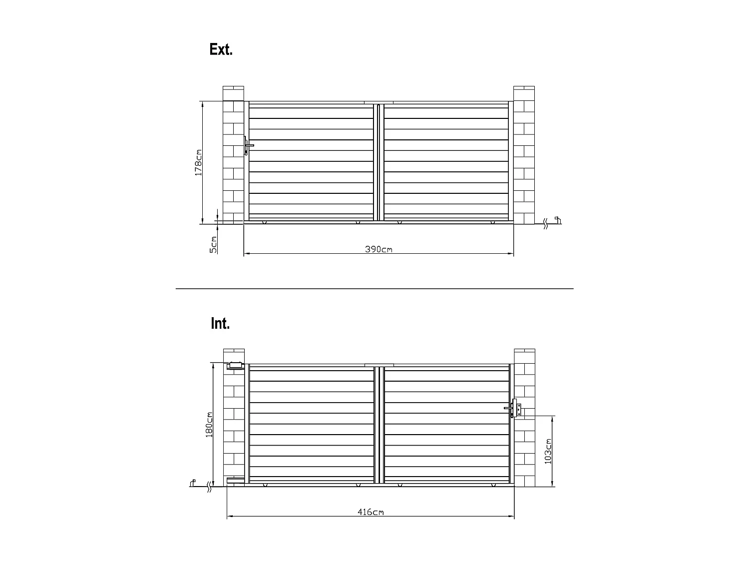 Portail électrique coulissant aluminium plein L416 x H180 cm anthracite - NAZARIO