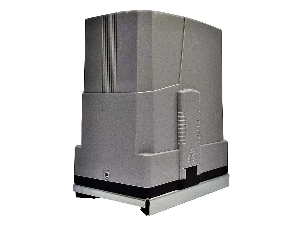 Portail électrique coulissant aluminium plein L416 x H180 cm anthracite - NAZARIO