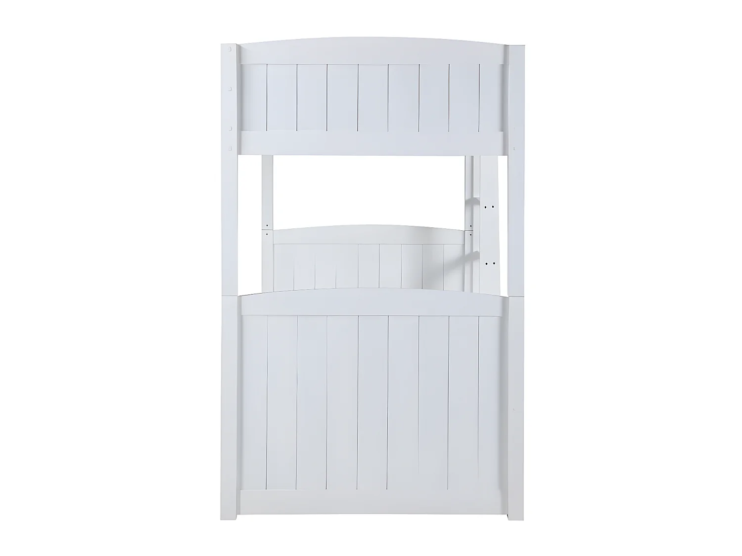 Delelige køjesenge ANCHISE II - 2 x 90 x 190 cm - Med opbevaring - Hvid fyr + madras