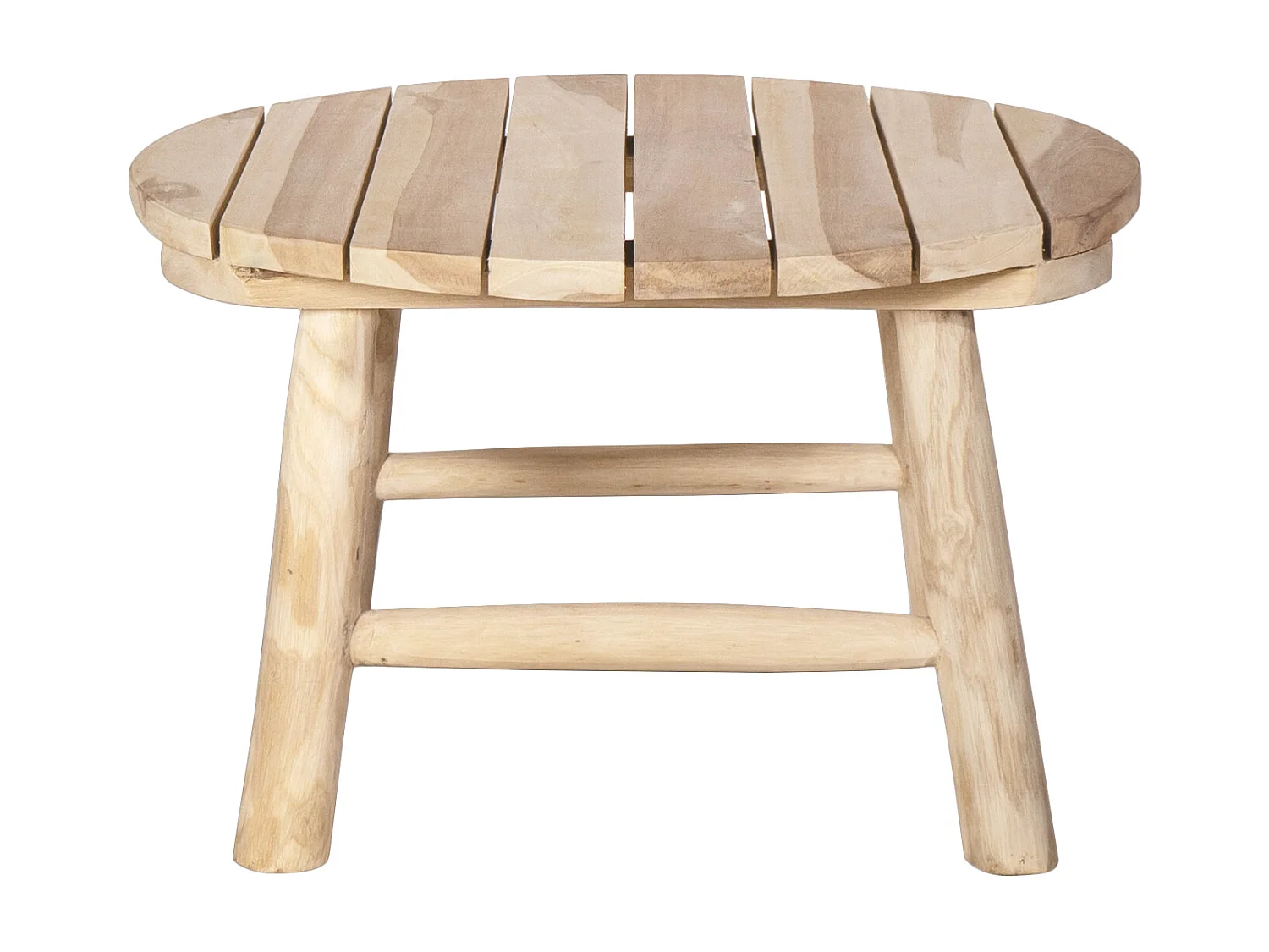 Tavolino da giardino in Teak Naturale chiaro - Lotto di 2 - TULUM