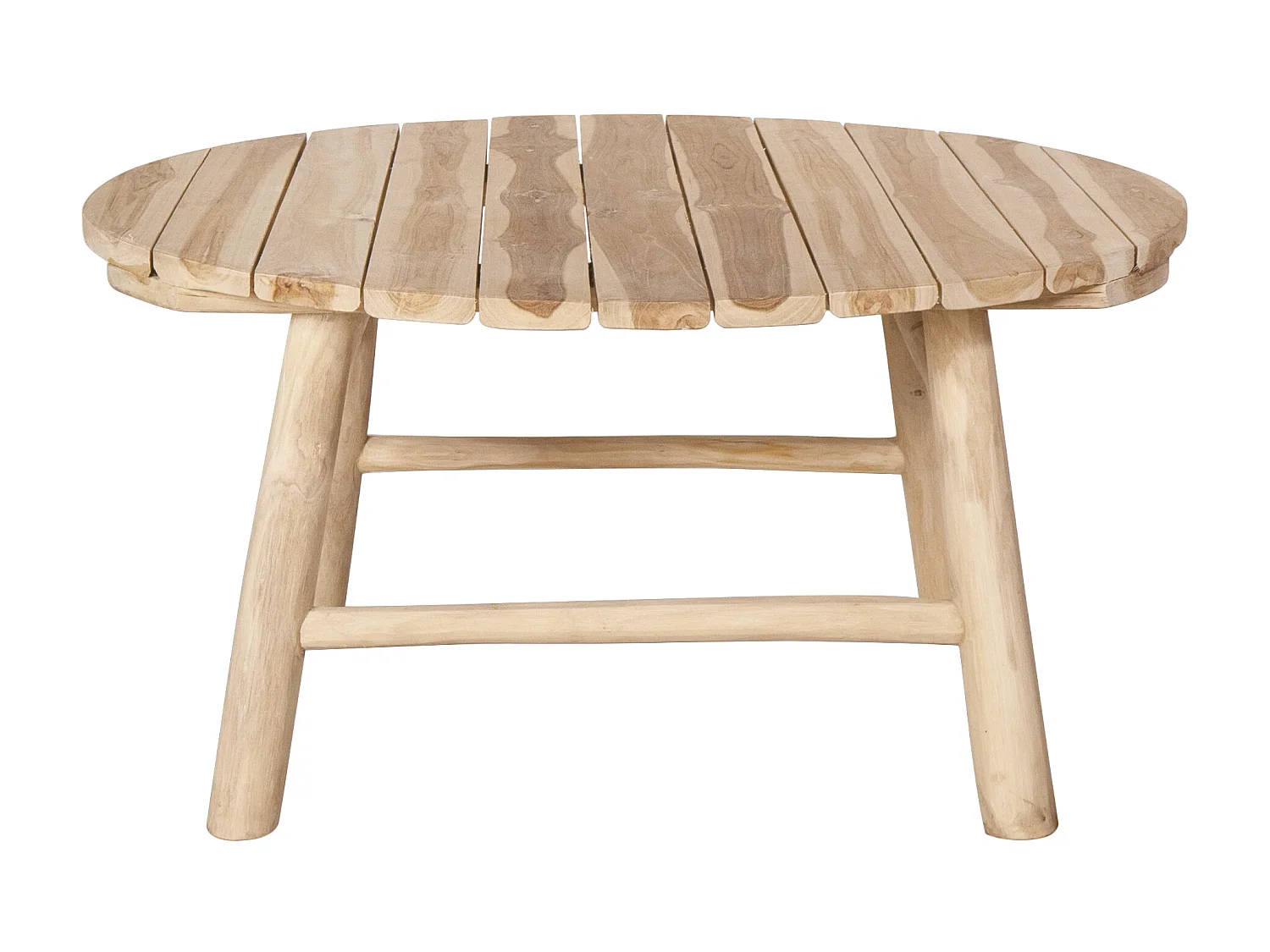 Tavolino da giardino in Teak Naturale chiaro - Lotto di 2 - TULUM