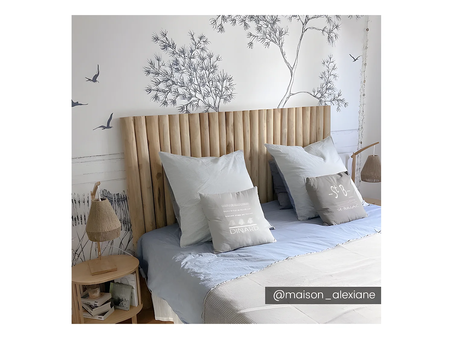 Hoofdeinde LITTORAL - 160 cm - Takken van teak