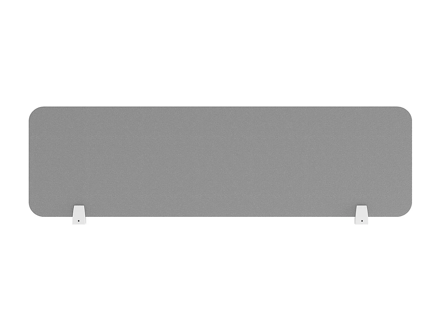 Afscheiding voor professioneel bureau - Stof - Grijs - L130 cm - DOWNTOWN