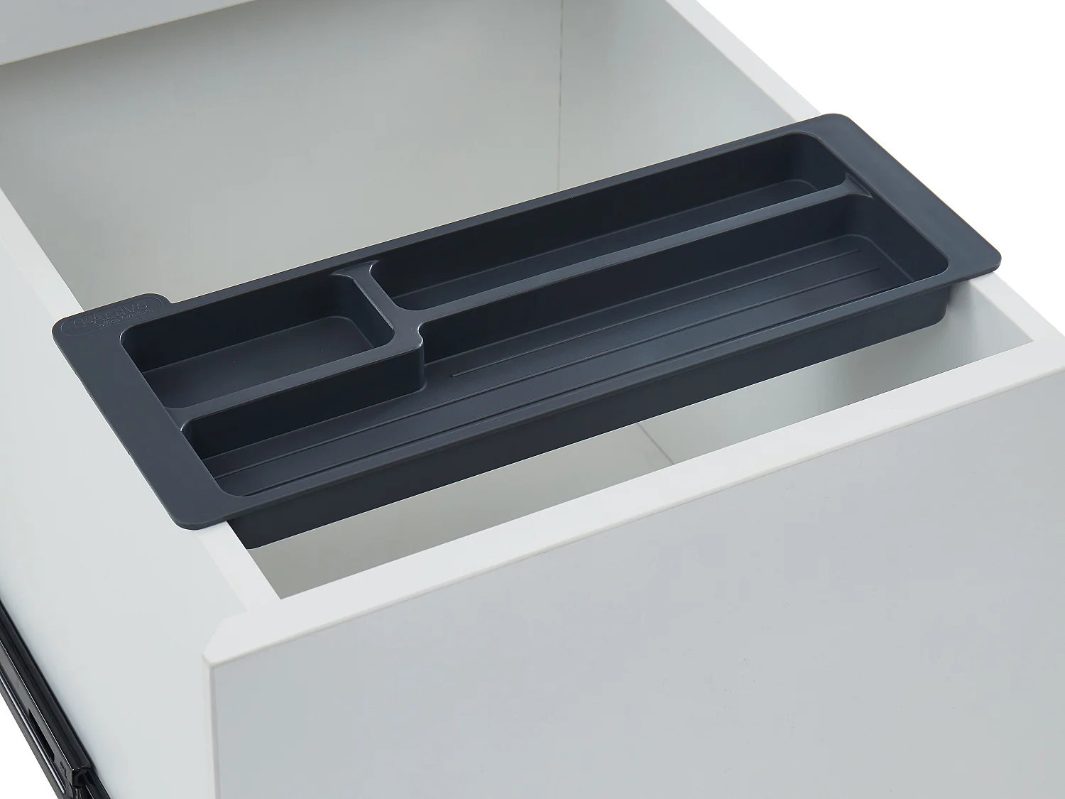 Caisson de bureau mobile professionnel - 3 tiroirs - Avec serrure - Blanc - DOWNTOWN