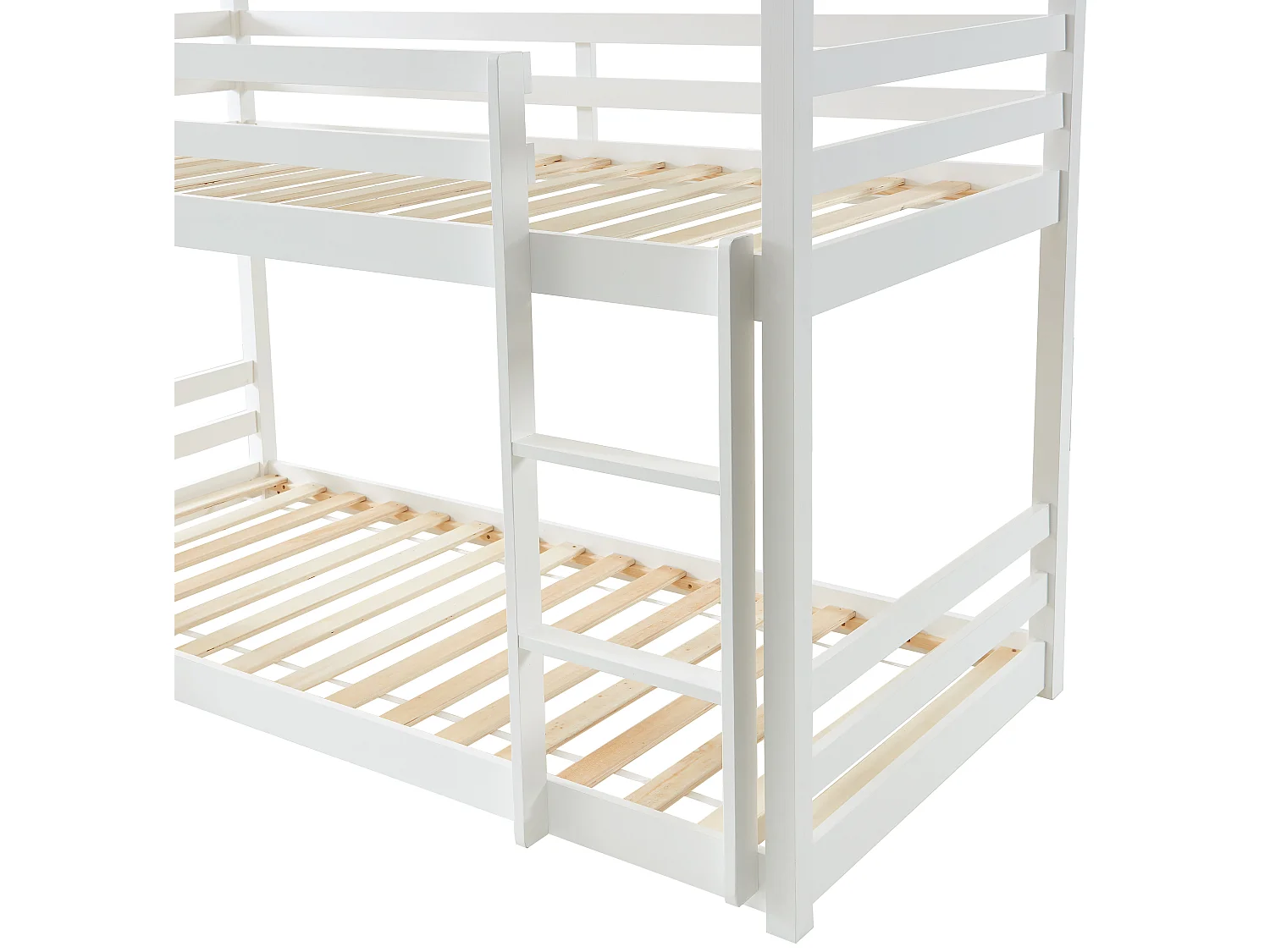 Letto a castello triplo 3 x 90 x 200 cm Pino Bianco - VAGAR