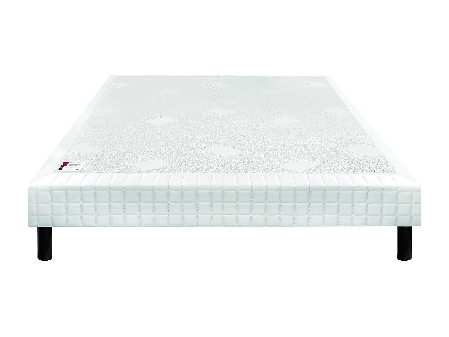 Sommier Nature confort ferme 15 cm - Epeda écru 120x190