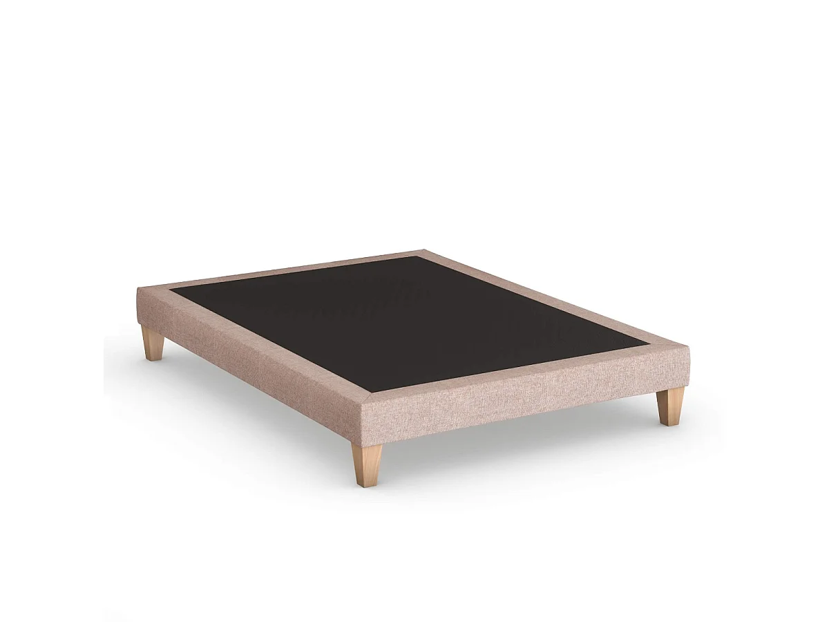 Sommier déco tapissier rose pivoine - SOMEO 180x210