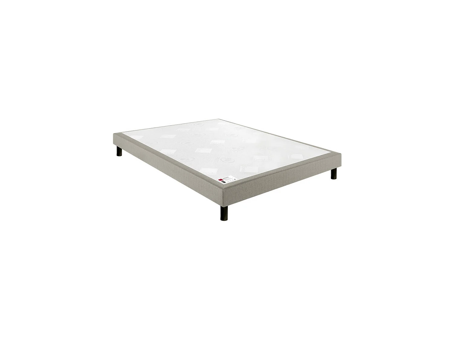 Sommier Epeda confort ferme jean gris foncé 15 cm NATURE 2x90x200