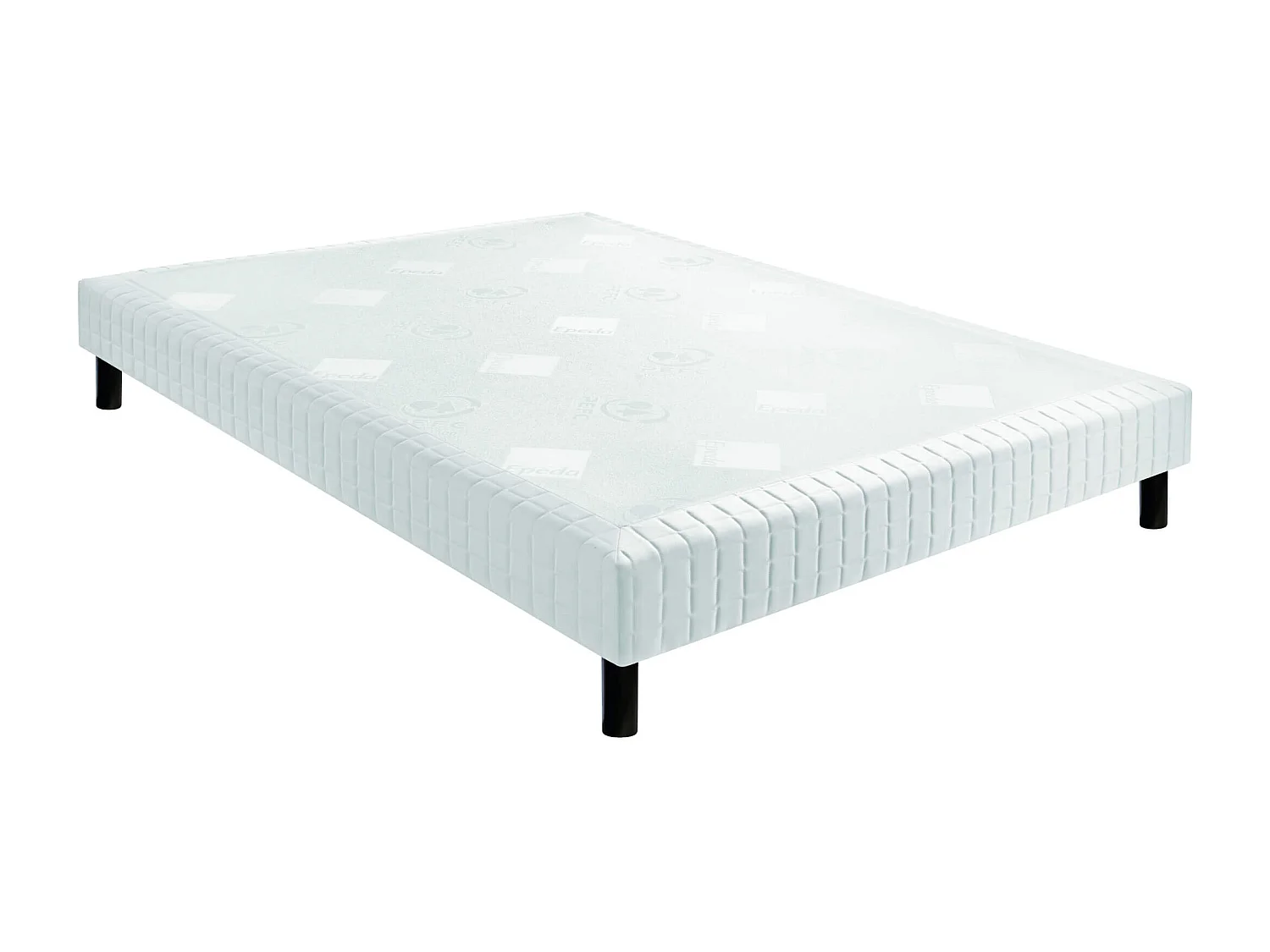 Sommier Nature confort médium 18 cm - Epeda écru 140x190