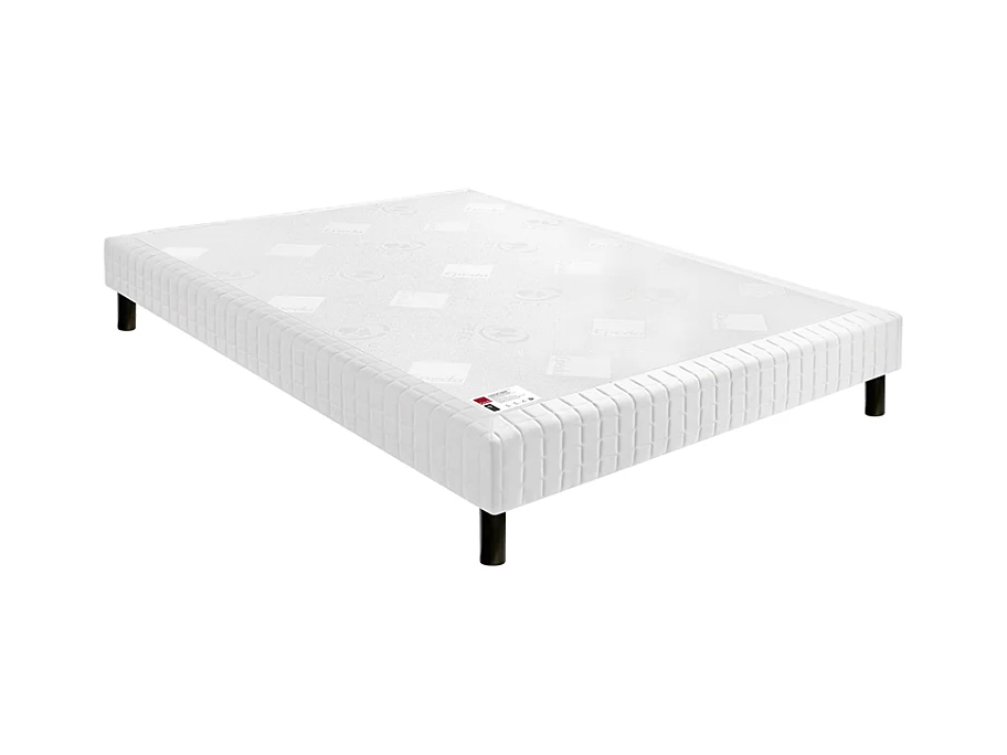 Sommier Nature confort médium 18 cm - Epeda écru 140x190