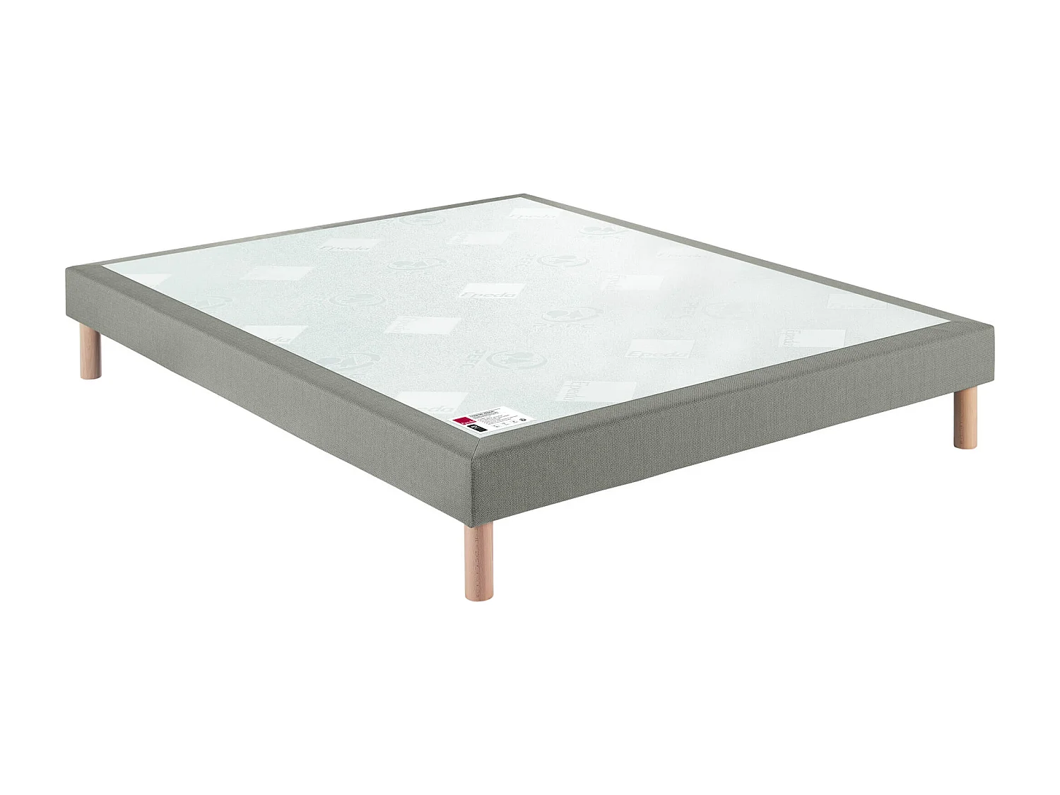Sommier Epeda confort médium chiné naturel 18 cm NATURE 140x200