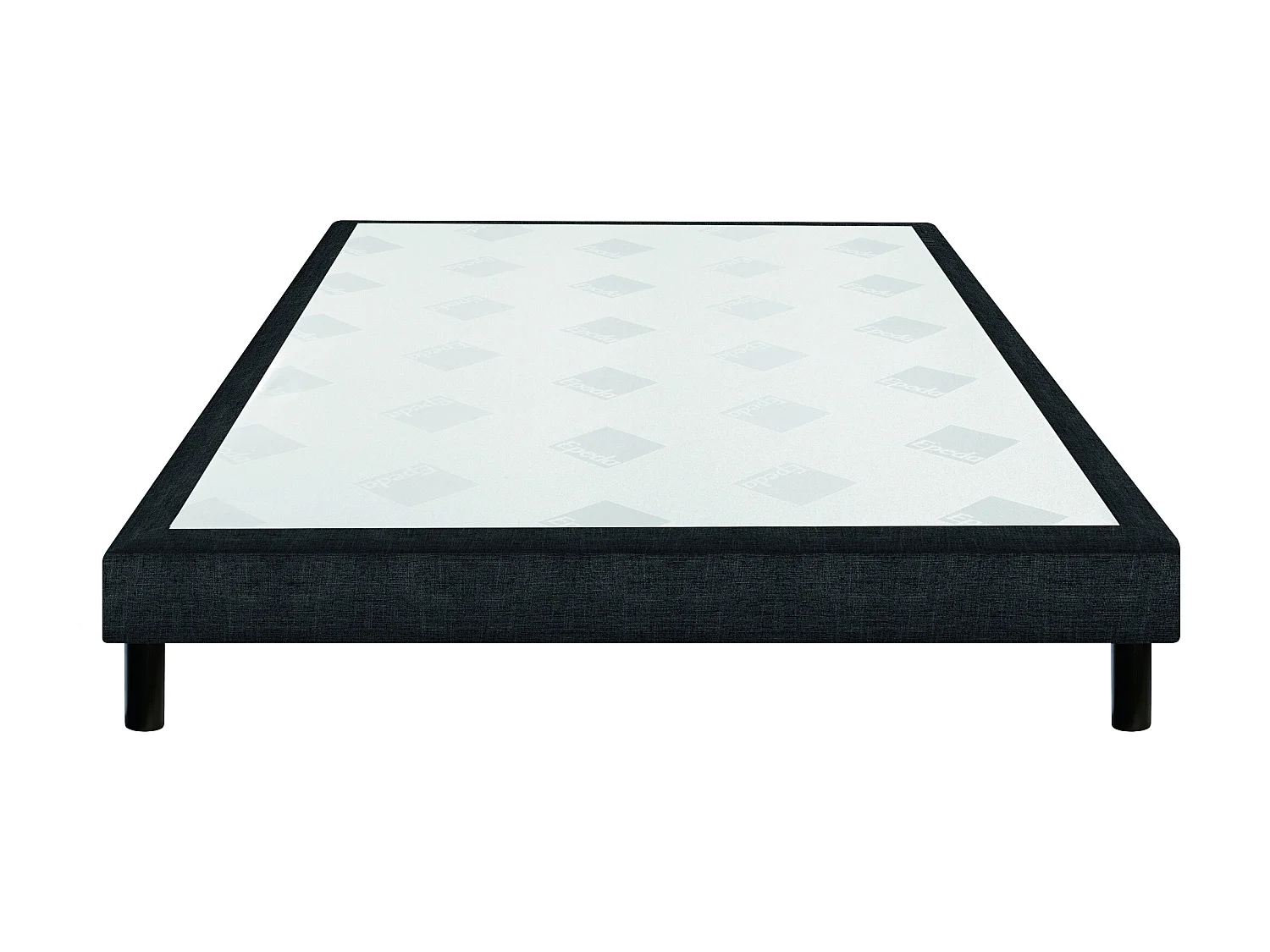 Sommier Epeda confort ferme chiné gris 15 cm NATURE 120x200