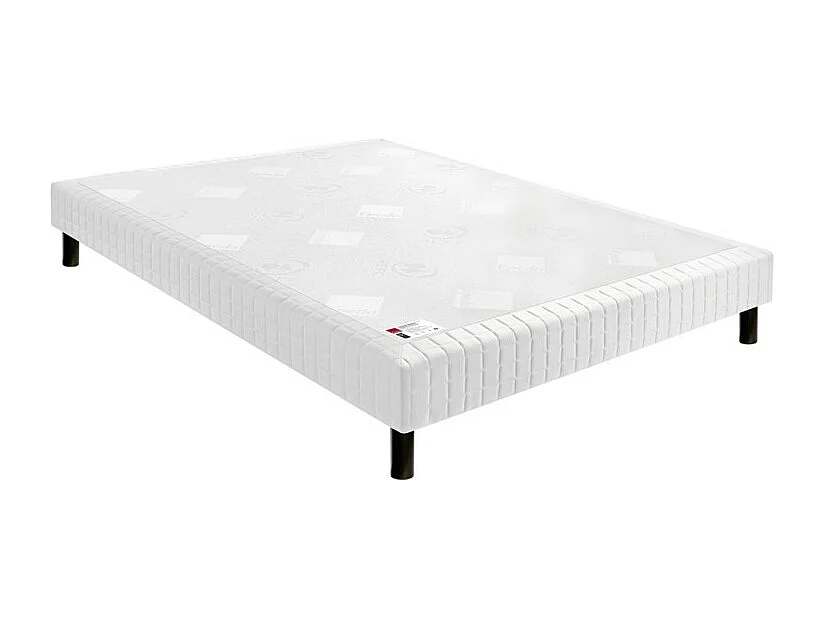 Sommier Epeda confort médium chiné gris 18 cm NATURE 80x200