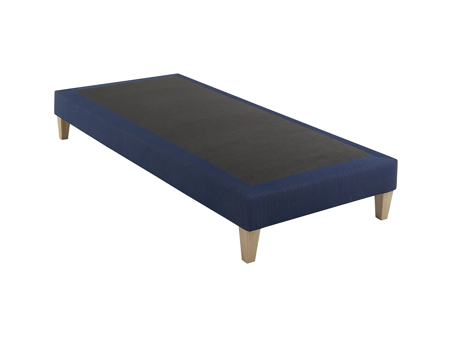 Sommier déco tapissier bleu marine Rêve - SOMEO 90x190