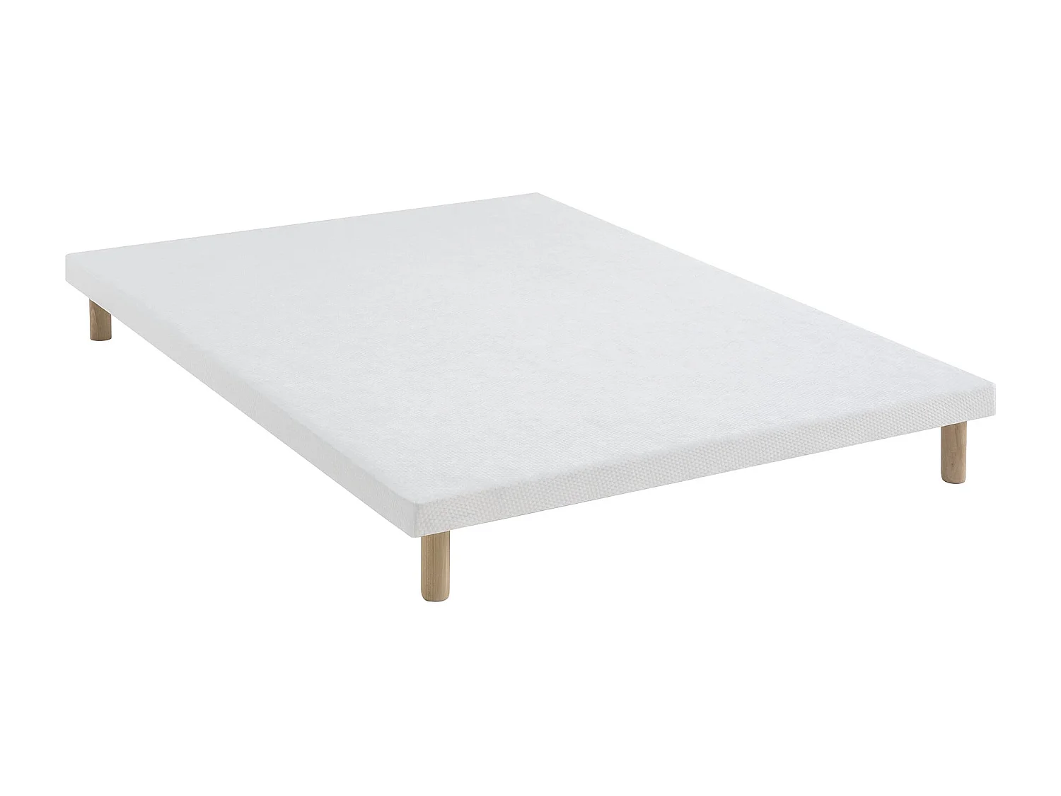 Sommier extra-plat tapissier blanc 7 cm Étoile - SOMEO 140x200