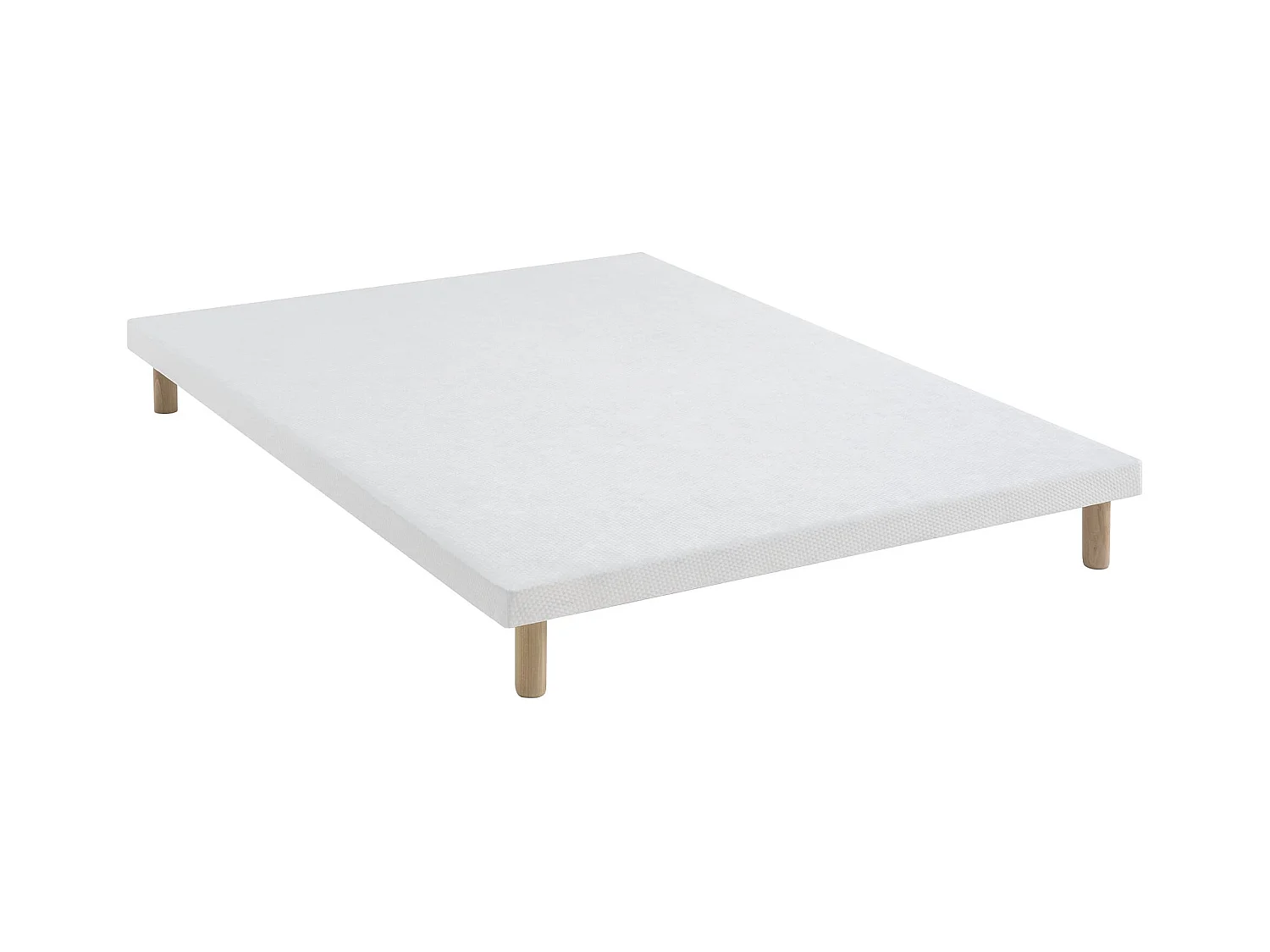 Sommier extra-plat tapissier blanc 7 cm Étoile - SOMEO 140x200