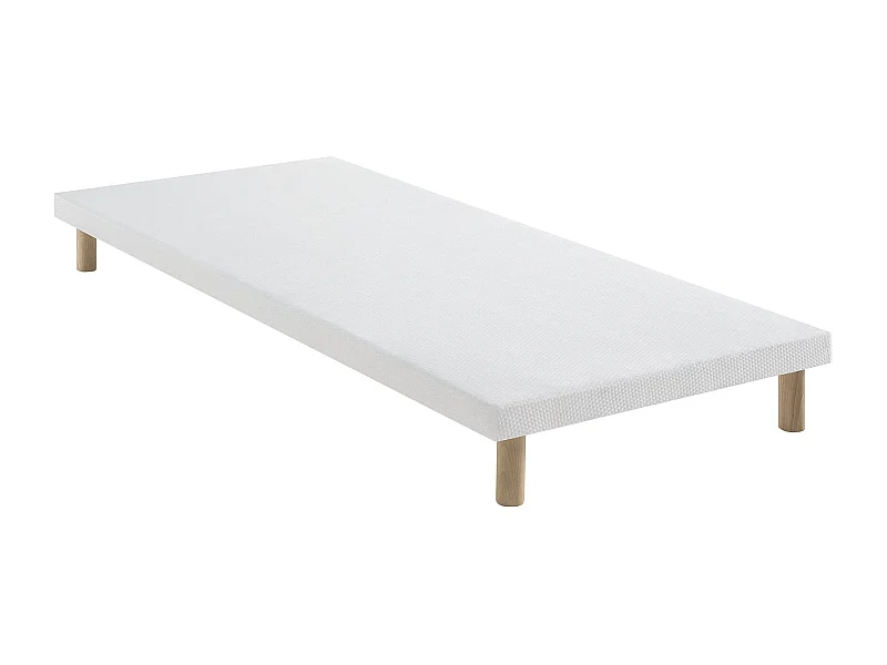 Sommier extra-plat tapissier blanc 7 cm Étoile - SOMEO 90x200