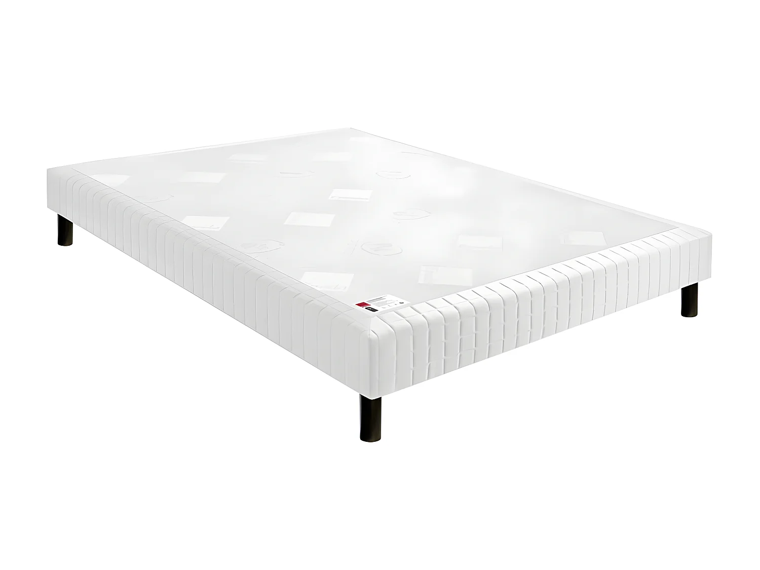 Sommier Epeda confort médium chiné naturel 18 cm NATURE 2x90x200