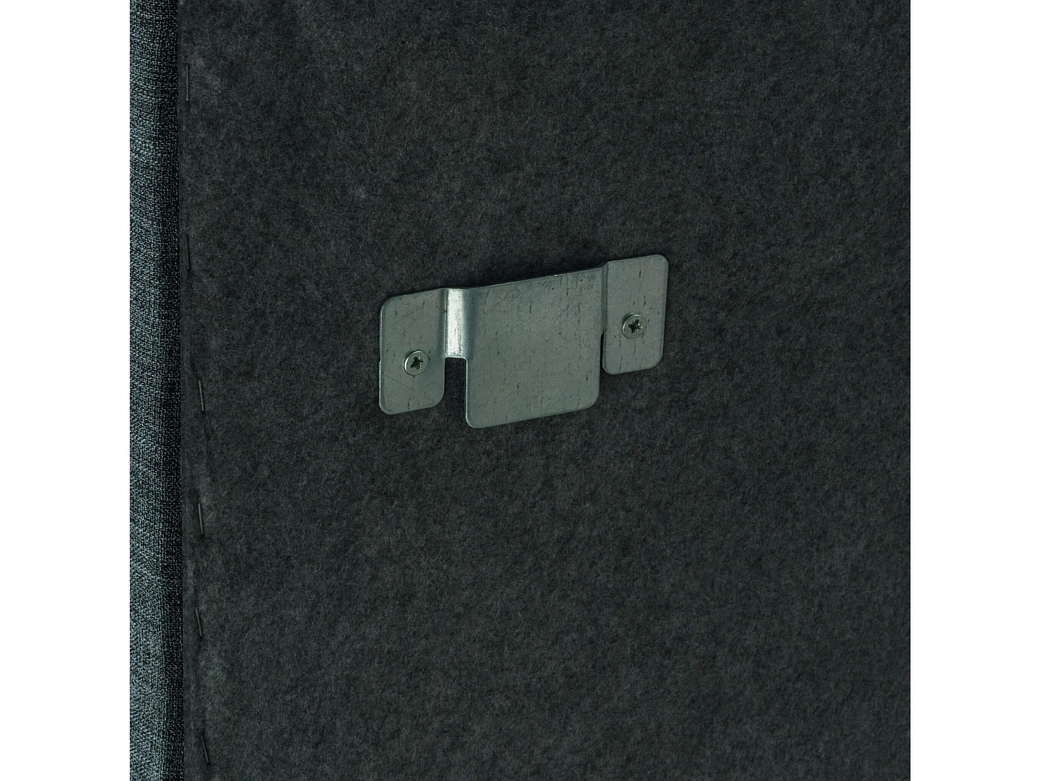 Ensemble boxspring sommier à ressorts + tête de lit + pieds gris chiné Epeda ENCHANTEUR 160X200