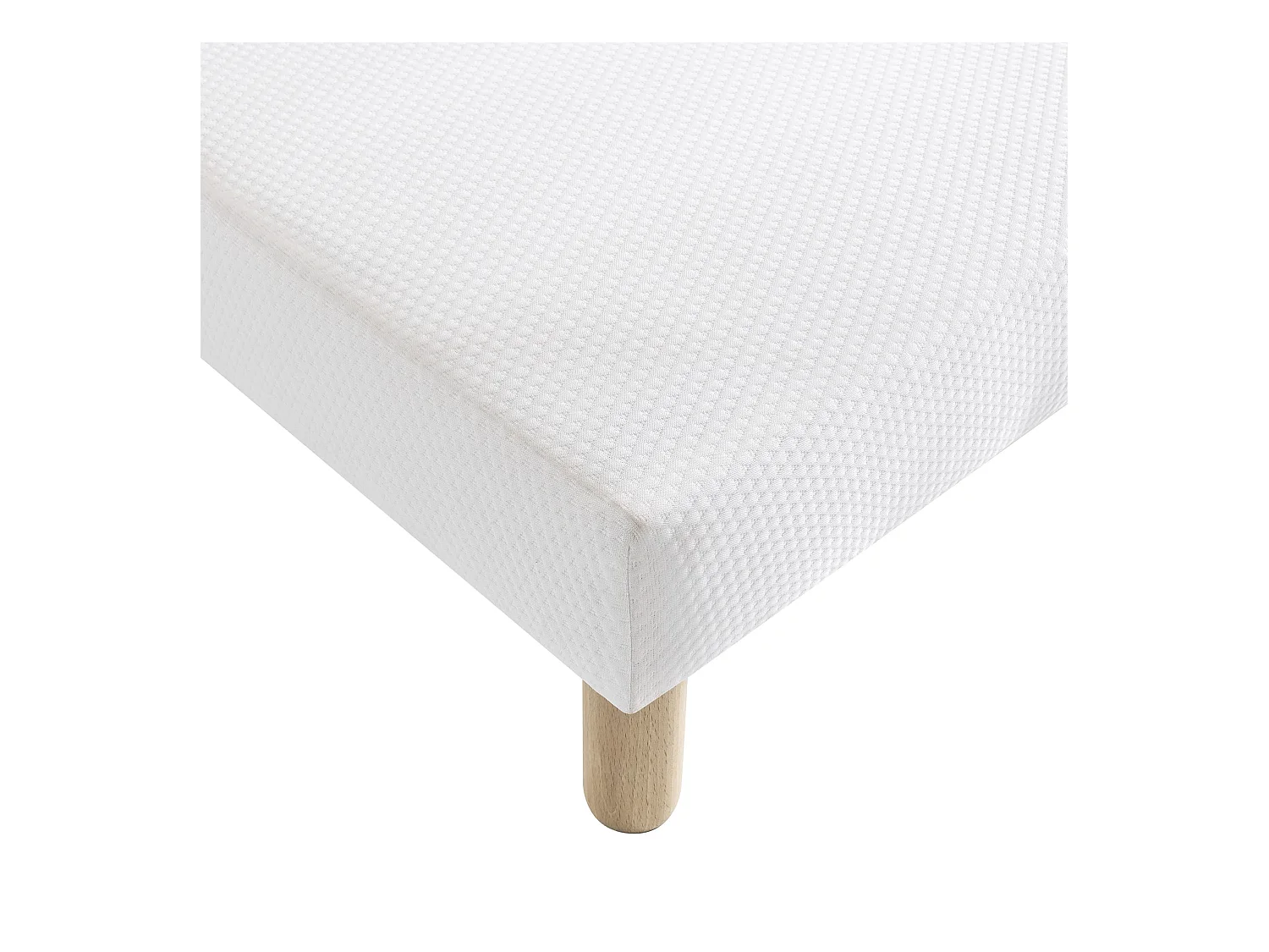 Sommier tapissier blanc 13 cm Lune - SOMEO 80x180