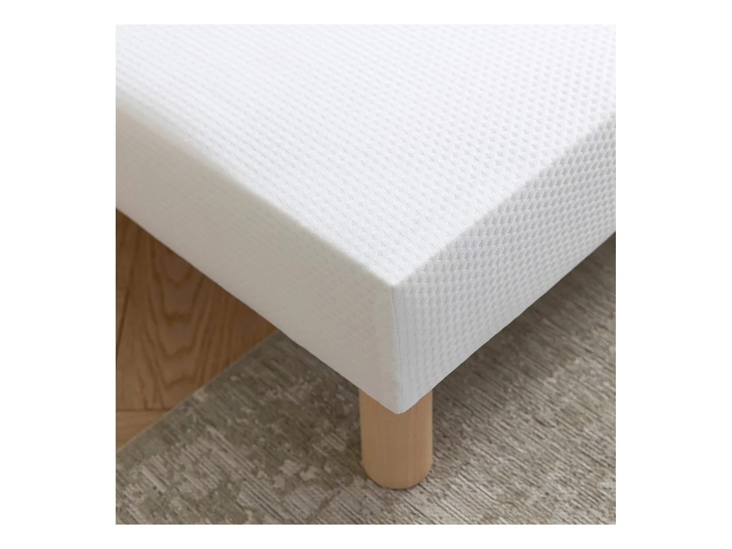 Sommier tapissier blanc 13 cm Lune - SOMEO 80x180