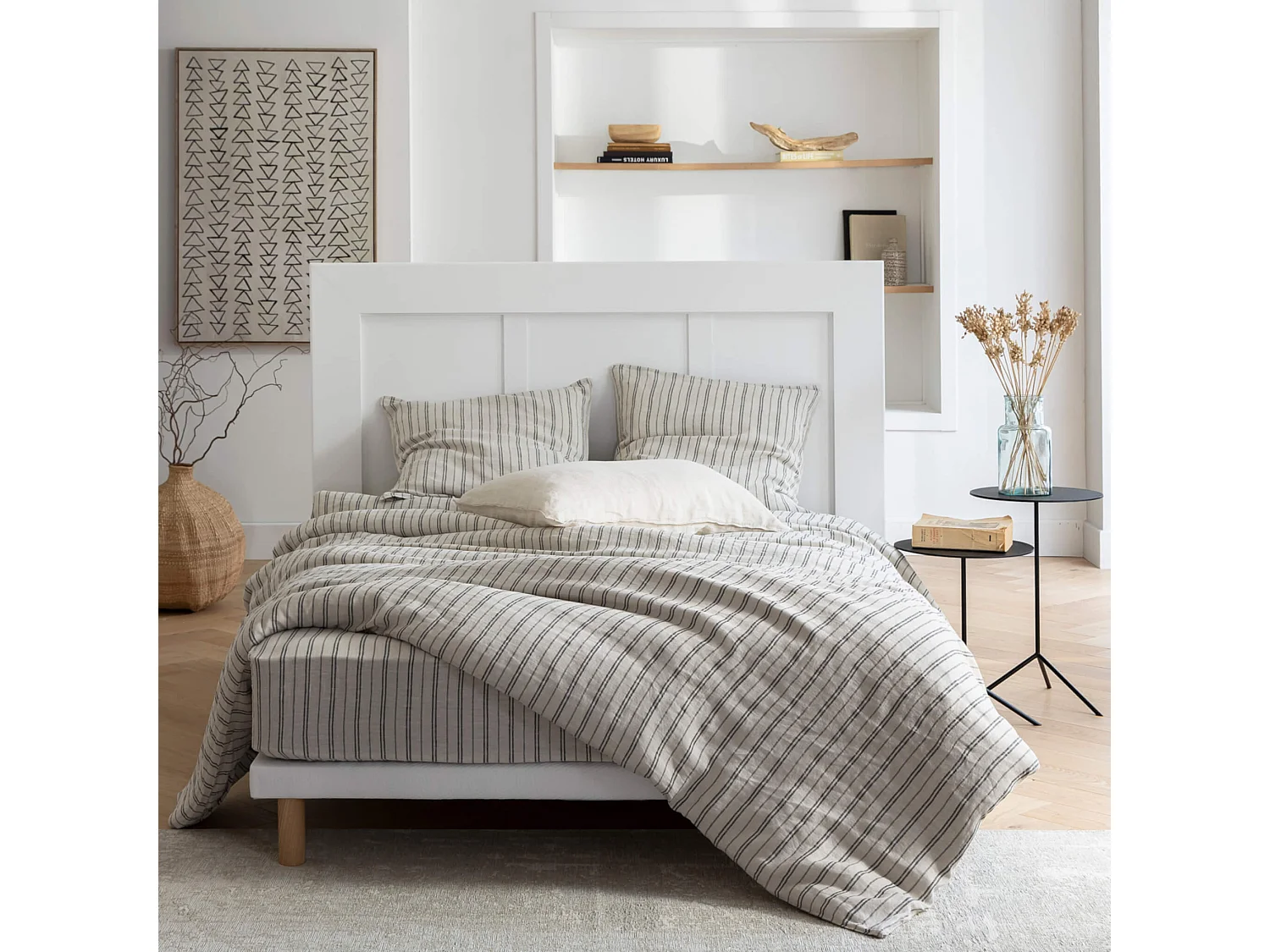 Sommier extra-plat tapissier blanc 7 cm Étoile - SOMEO 80x200